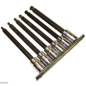 BALL HEX DRIVER SOCKET SET – LONG – METRIC – automotive hand tool – hand tools