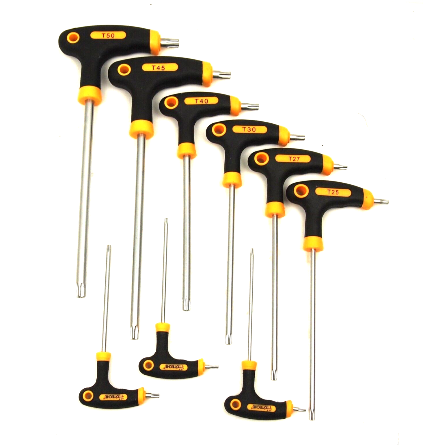 9PC T-Handle Torx Star Key Wrench Set Tamper Torx 2 Drive Ends 261609