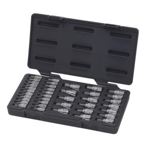 Automotive 1/4 Inch Drive Bit Set With Hex Torx Phillips And Slotted Sockets