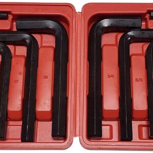 Extra Large Allen Wrench Jumbo Automotive Hex Key Set (SAE and METRIC)