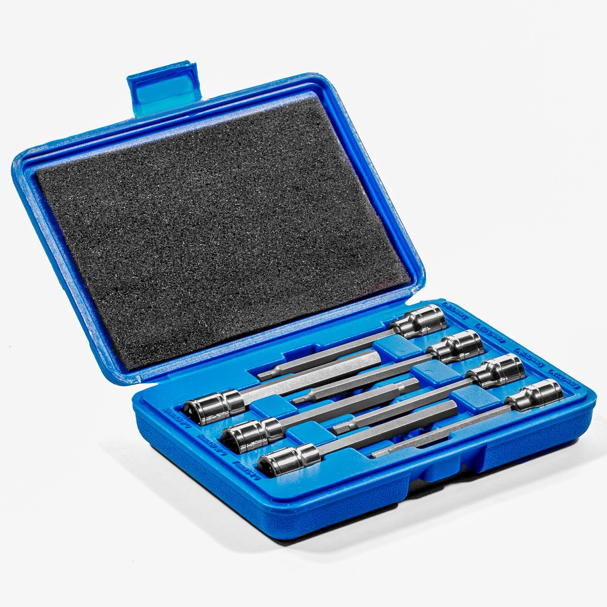 XtremepowerUS 7 Pc Extra Long Hex Bit Socket Allen Wrench Set MM Tool W/ Case - Image 2