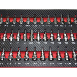 SUNEX TOOLS 37-PC BIT SOCKET SET – automotive hand tools – 3/8” drive sockets