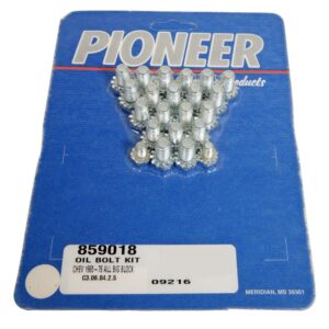 Pioneer Automotive Industries Oil Pan Bolt Set 859018; Hex, Zinc Plated for BBC