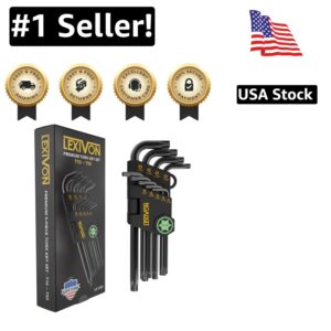 9-Piece Torx Wrench Set - L-Shaped, Rust-Resistant, Perfect for Automotive