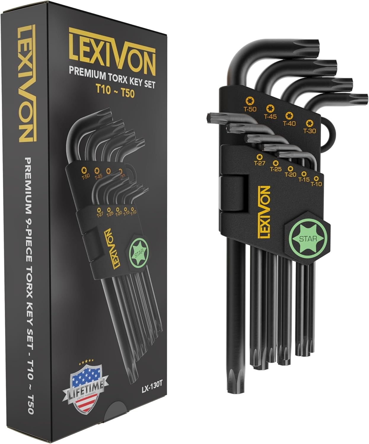 9-Piece Torx Wrench Set - L-Shaped, Rust-Resistant, Perfect for Automotive - Image 2