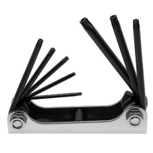 Groz 8 pc Tamper Torx Star Key Set| Ideal for automotive, household & industrial
