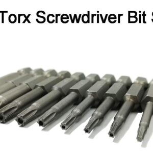 Security Torx Bit Set 12 Pcs - Steel Magnetic For Power Drill & Impact Driver