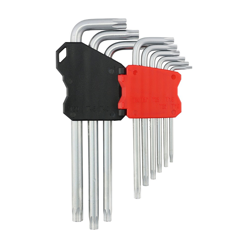TIMCO 9Pcs Torx Key Set – Long Arm TX Keys Alloy Steel Workshop & DIY Tool Kit - Image 2
