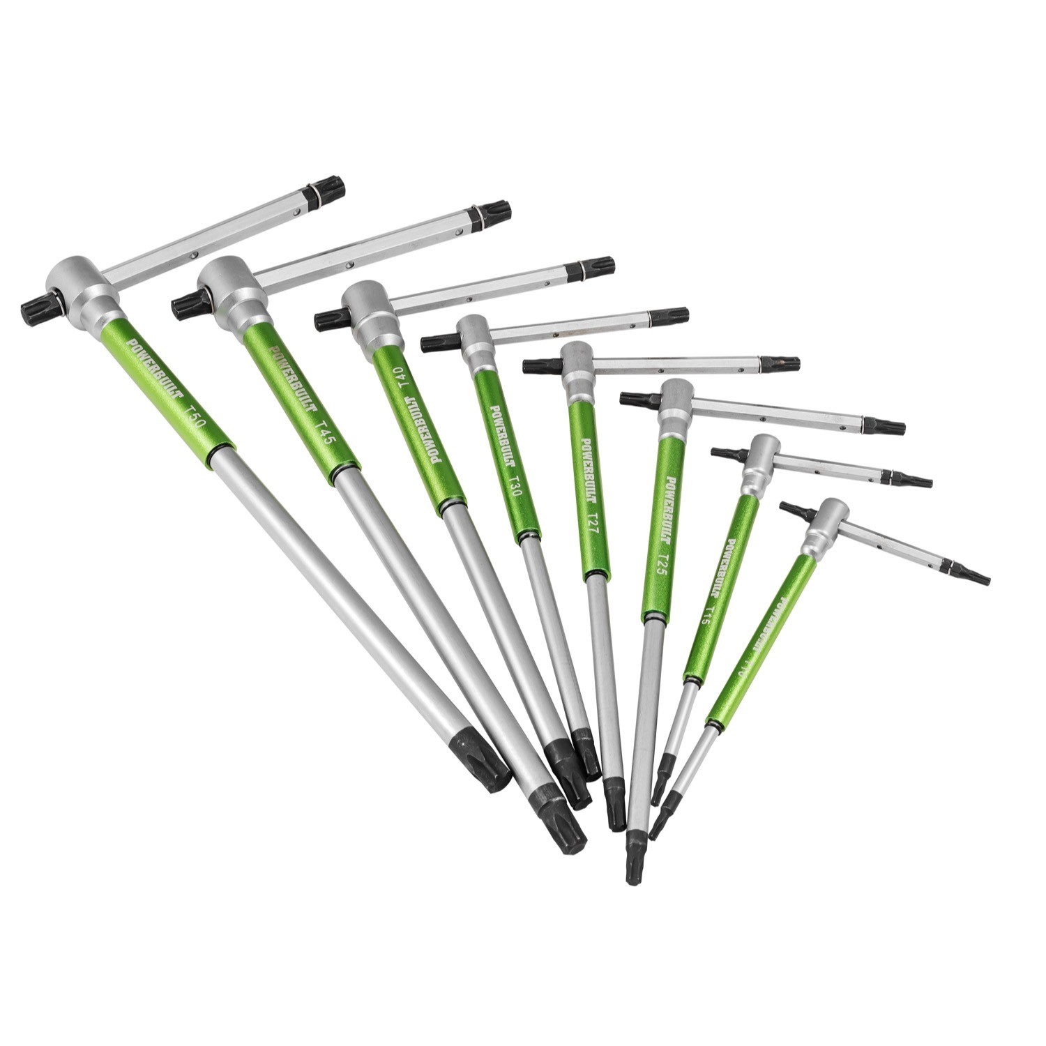 Powerbuilt 9 Piece T-Handle Torx Key Wrench Set - 941646 - Image 4