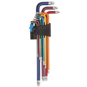 9pcs Hex Key Wrench Set T10-T50 Extra Long Arm L-Shape Torx Wrenches