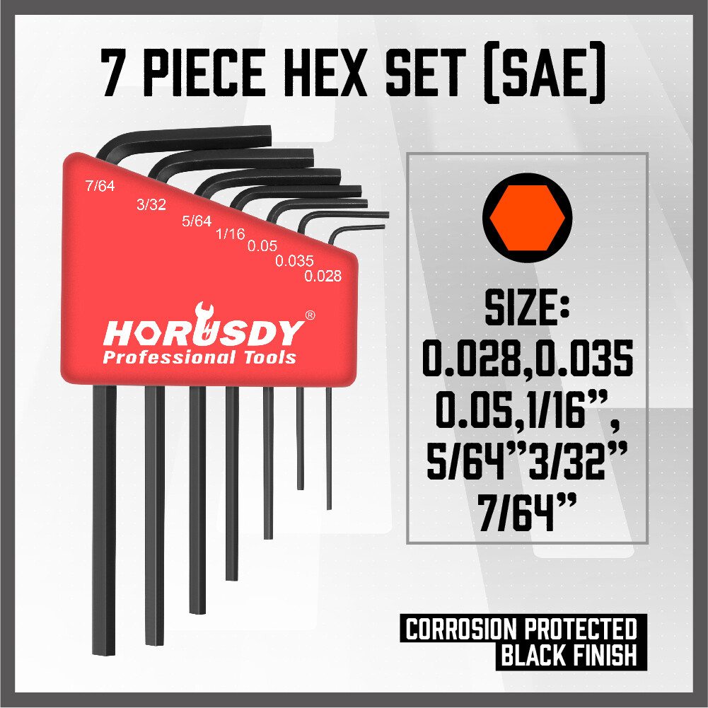 22PC Allen Wrench Hex Torx Key Set Mini 3IN1 Metric SAE MM/Inch Tamperproof Cr-V - Image 4