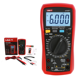 Automotive Multimeter UNI-T Digital mS PULSE Tach Dwell Temp RPM Battery Tester