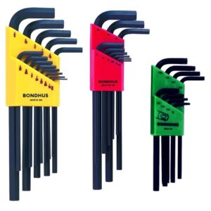 Bondhus 30pc Hex & Torx L Wrench Set Metric SAE Standard Inch USA 22199.31834