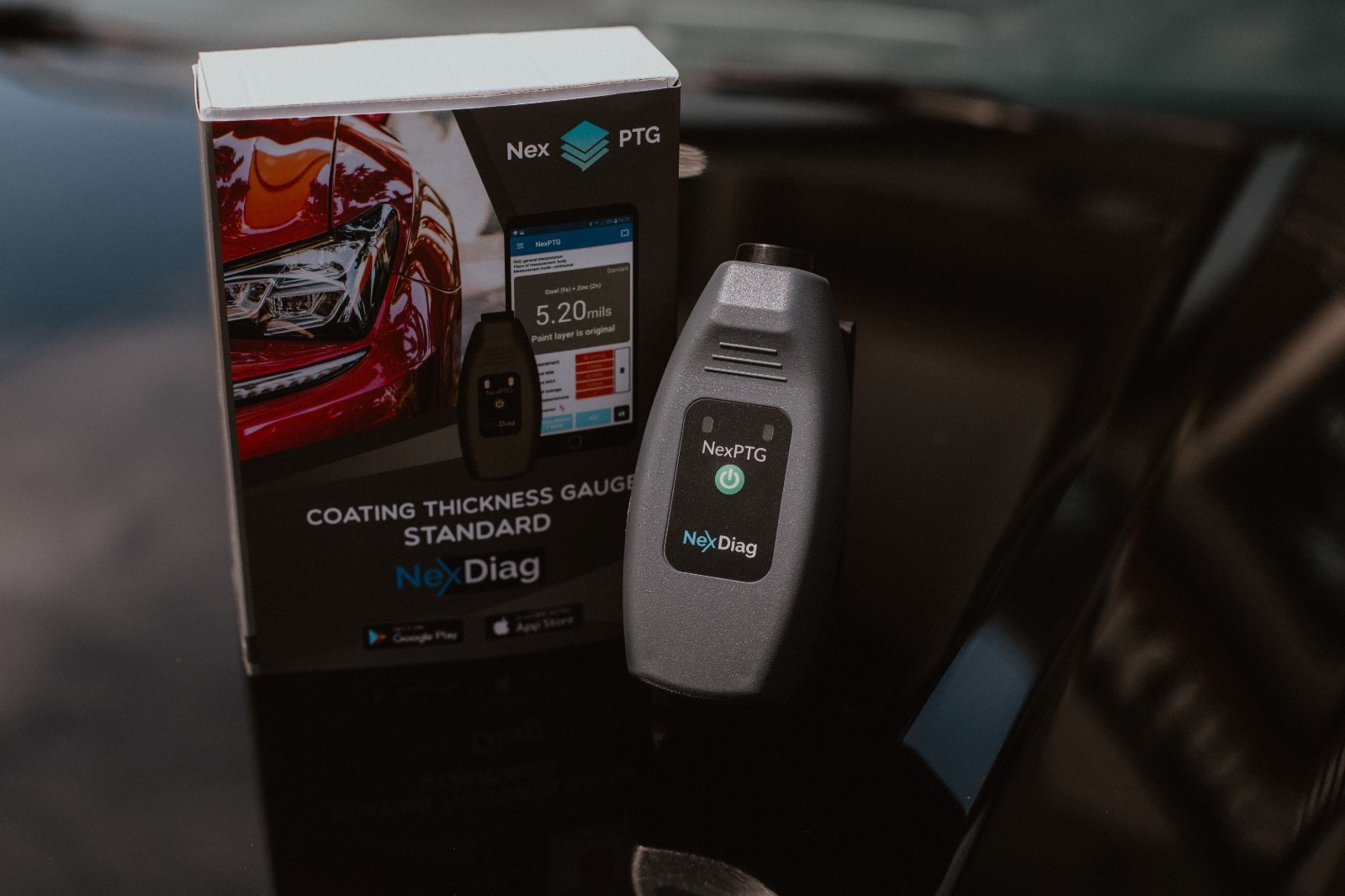 NexPTG Standard Paint Thickness Gauge with App | Automotive Coating Measurement - Image 2
