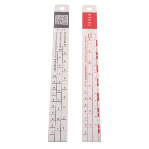 2 Pcs Paint Mixing Tools Auto Measuring Ruler Automotive Coating