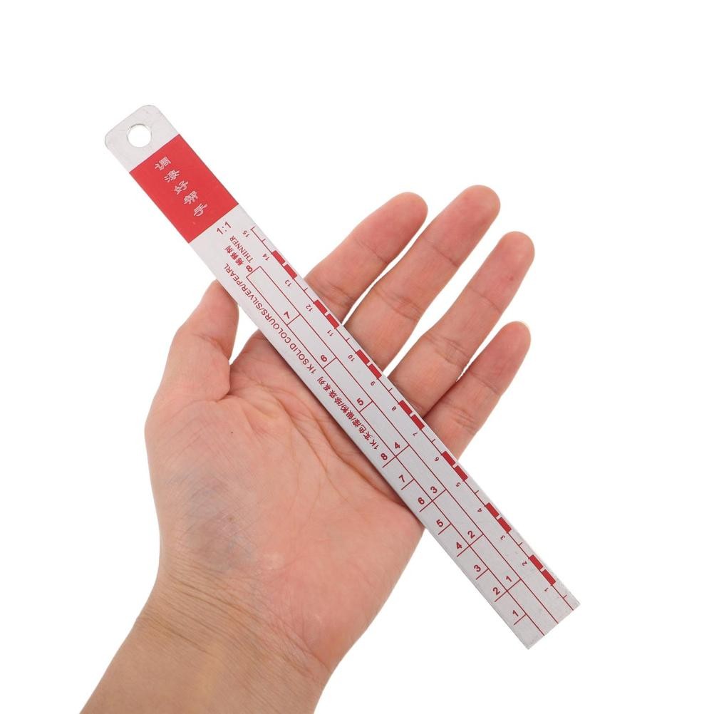 2 Pcs Paint Mixing Tools Auto Measuring Ruler Automotive Coating - Image 5