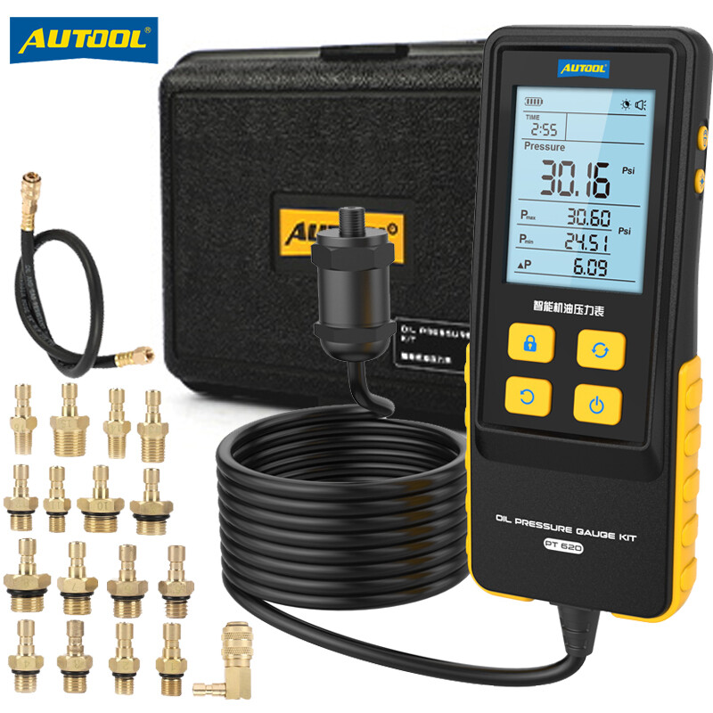 0-426PSI Automotive Engine Oil Pressure Tester Gauge Diagnostic Dectector Tool