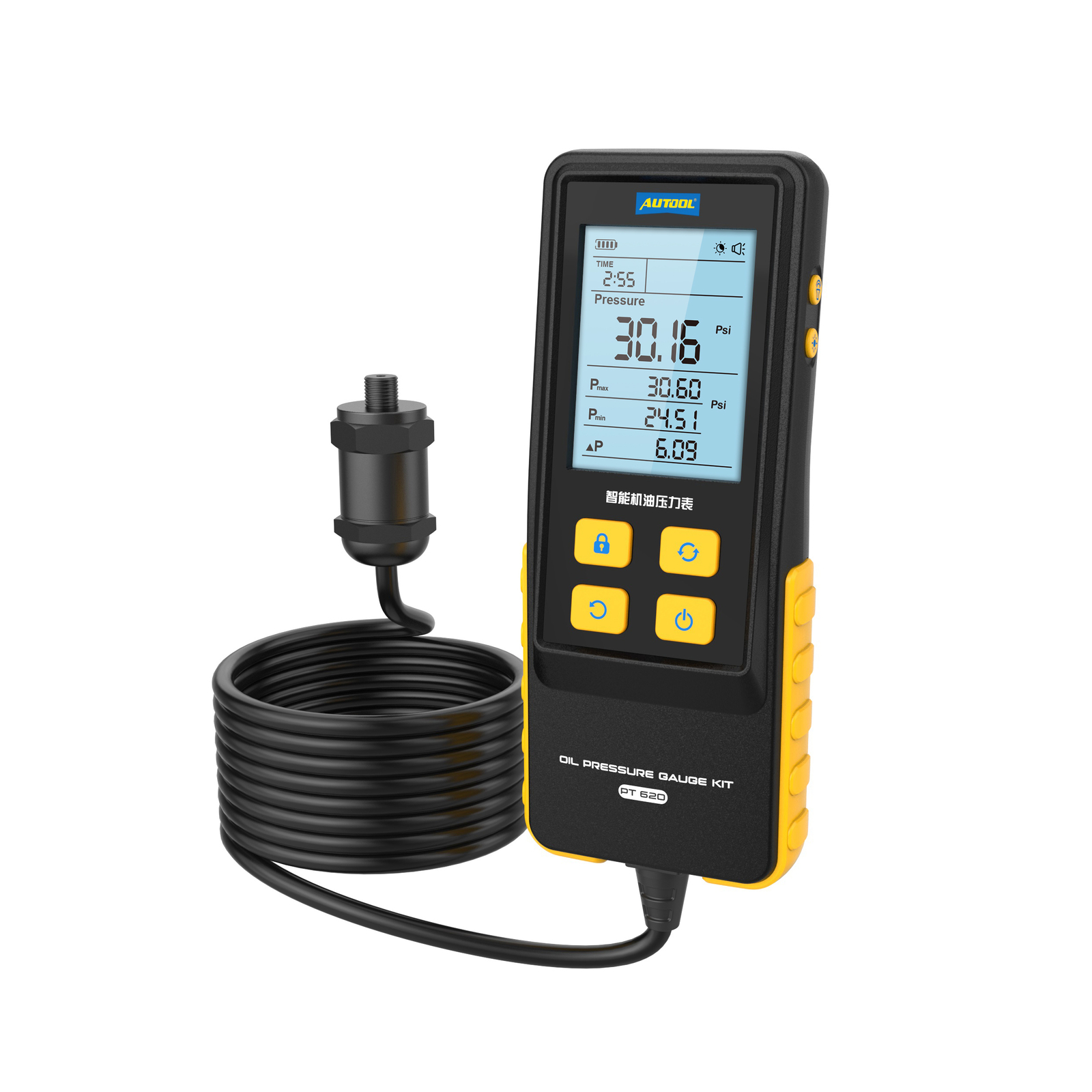 0-426PSI Automotive Engine Oil Pressure Tester Gauge Diagnostic Dectector Tool - Image 3