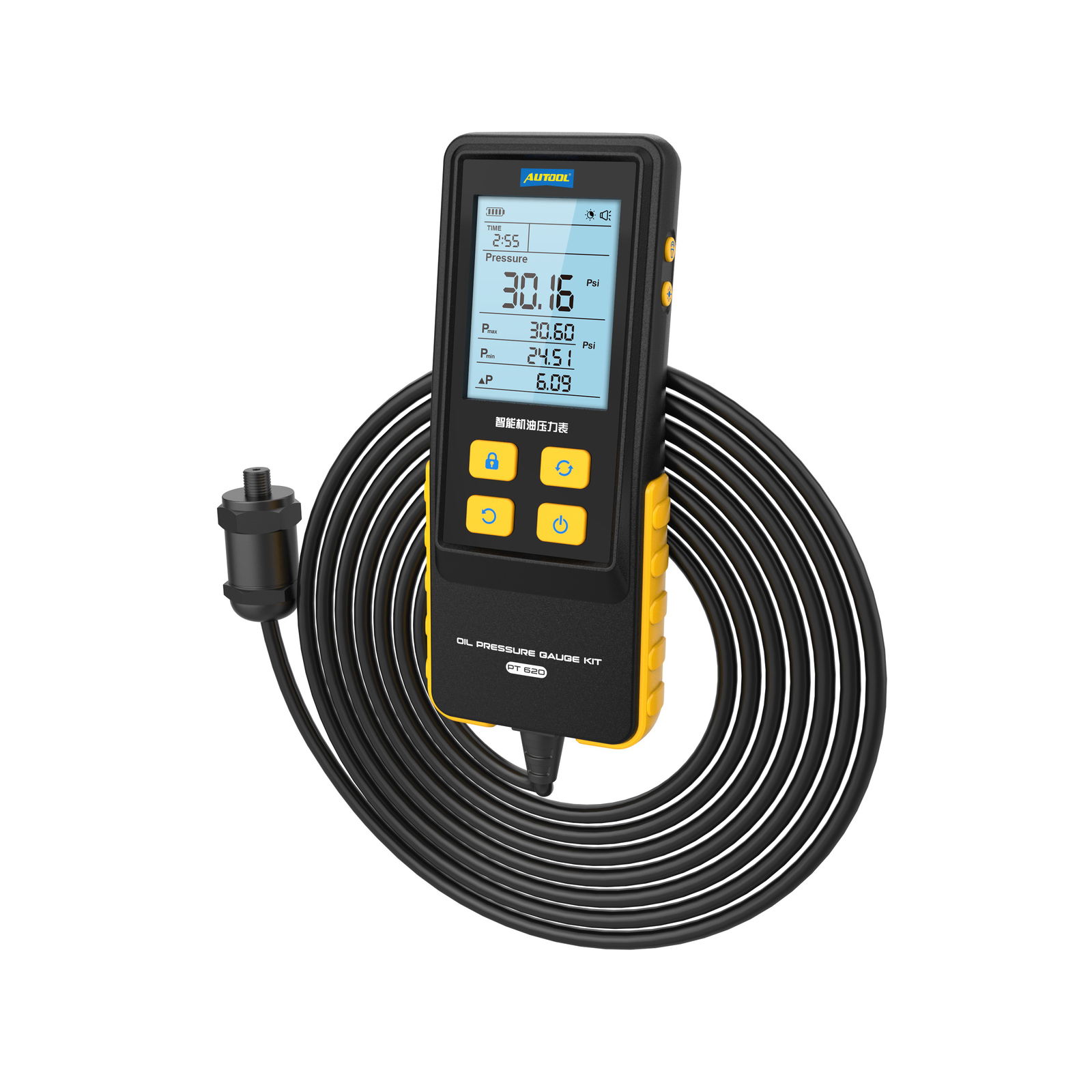 0-426PSI Automotive Engine Oil Pressure Tester Gauge Diagnostic Dectector Tool - Image 4