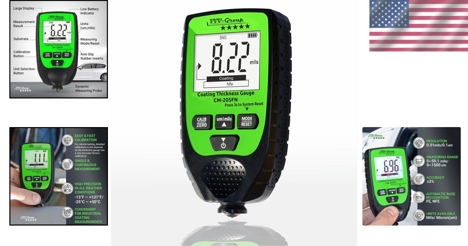 Professional Paint Thickness Meter with LCD - Lightweight Automotive Tester - Image 2