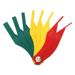 8 Pcs Brake Lining Thickness Gauge,Car Automotive Brake Pad Measuring Ruler Tool