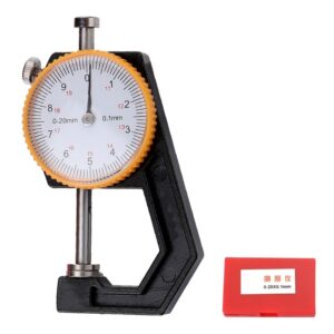 Professional Flat Head Thickness Gauge Measuring Tool 0-20mm with 0.1mm Accuracy