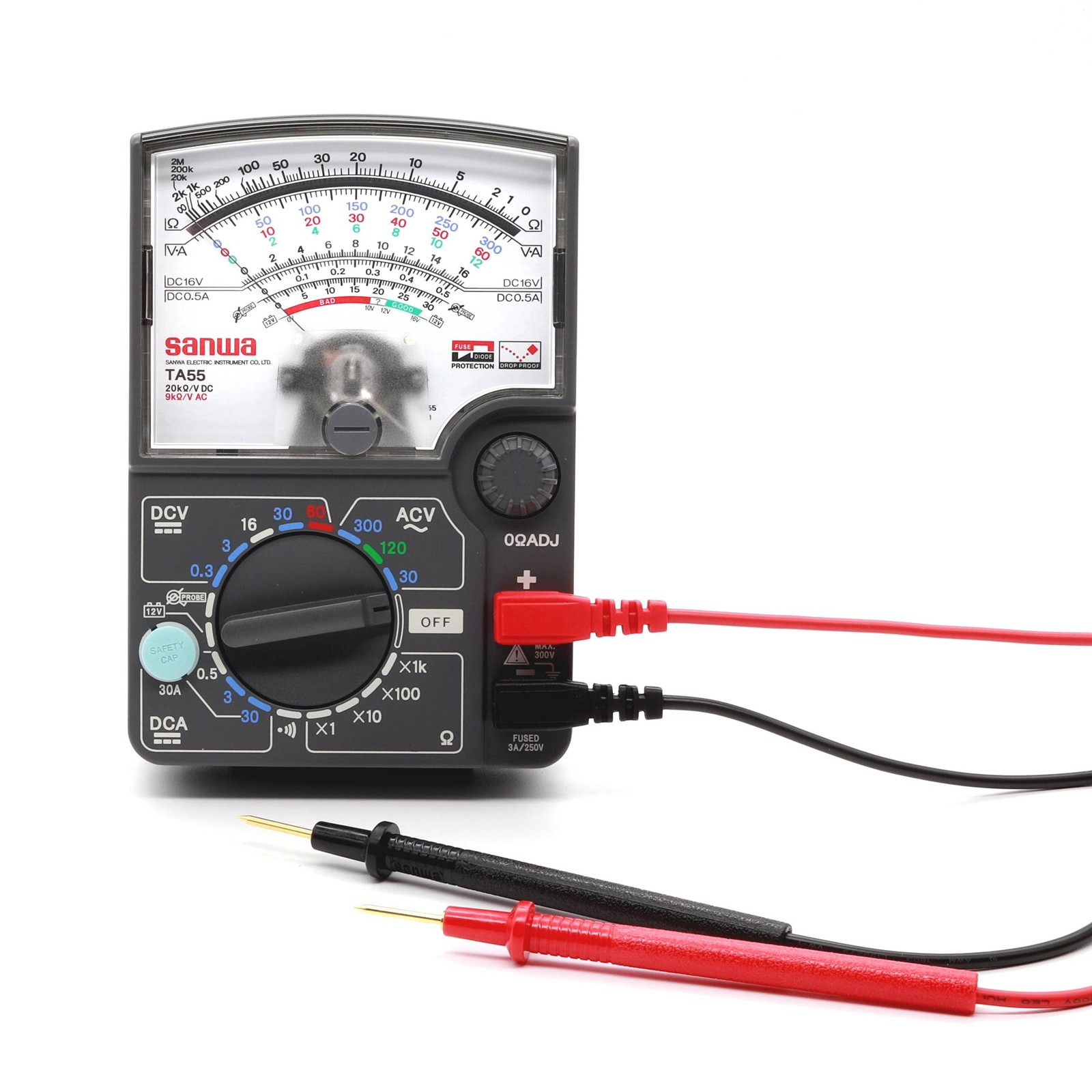 Sanwa Electric Meter Analog Multi Tester Automotive Measurement Compatible TA-55 - Image 4