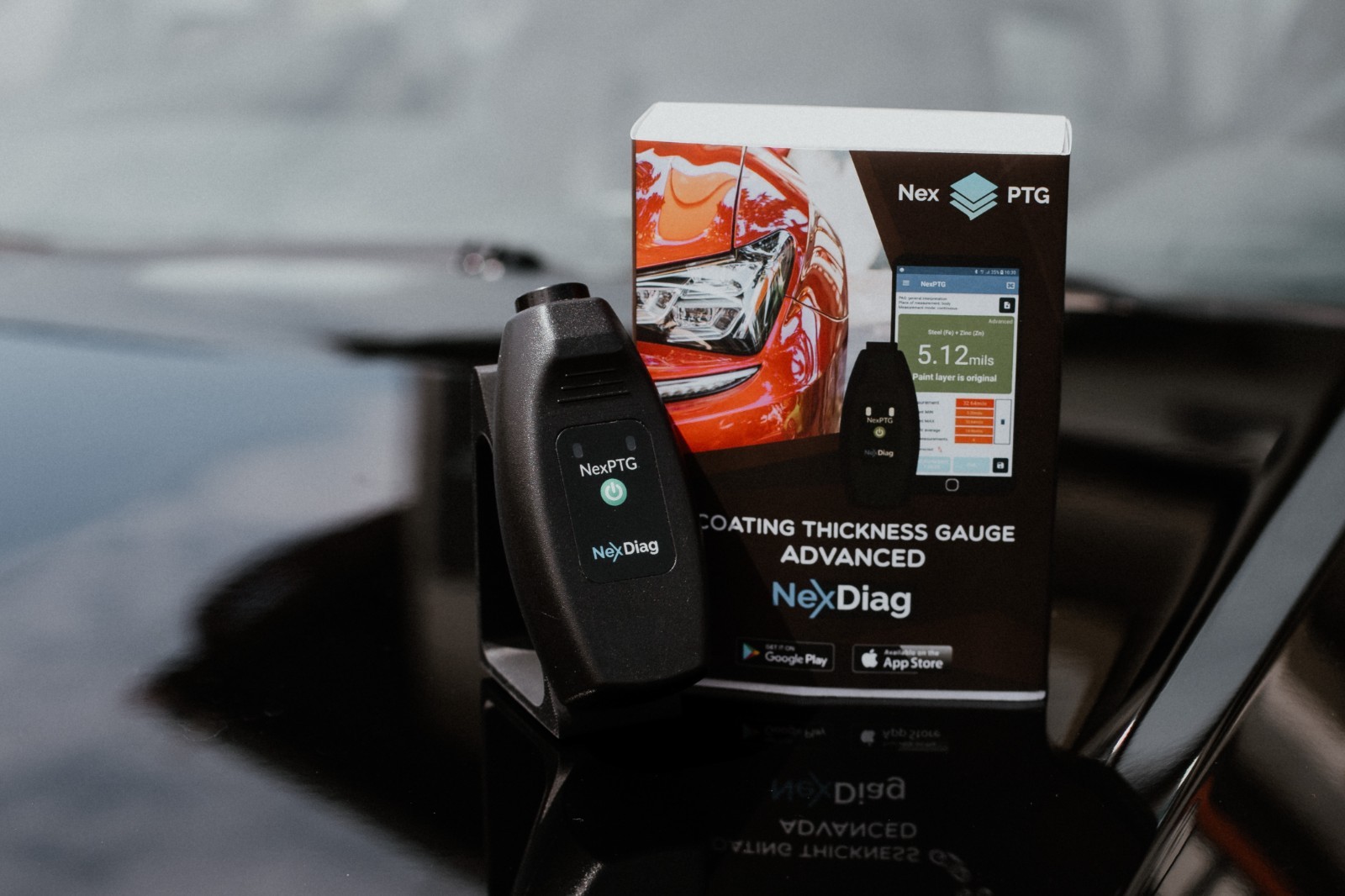 NexPTG Advanced Paint Thickness Gauge with App | Automotive Coating Measurement - Image 3