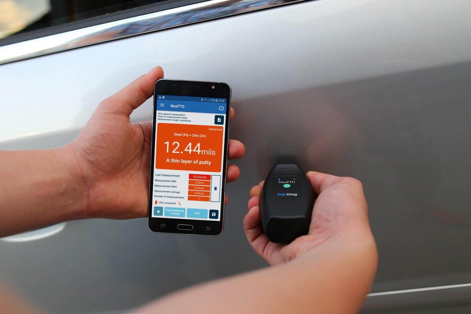 NexPTG Advanced Paint Thickness Gauge with App | Automotive Coating Measurement - Image 5