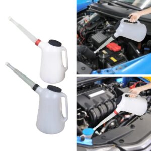 Oil Can Sturdy Oil Measuring Container for Garage Automotive Motorcycle