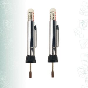 2 Pcs Car Tire Measuring Ruler Automotive Tread Depth Gauges Thread