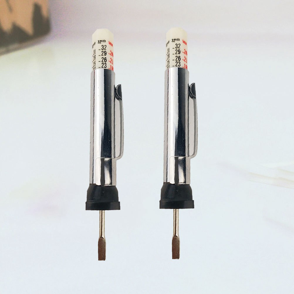 2 Pcs Car Tire Measuring Ruler Automotive Tread Depth Gauges Thread - Image 3