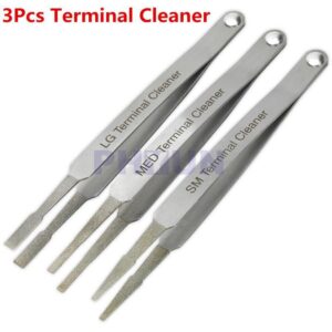 3x Automotive Diamond Grip Electrical Connector Terminal Cleaner Hand Tool Kit ⇓