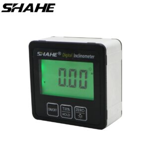 SHAHE Digital Protractor Inclinometer Miter Angle Cube Level Box for Woodworking