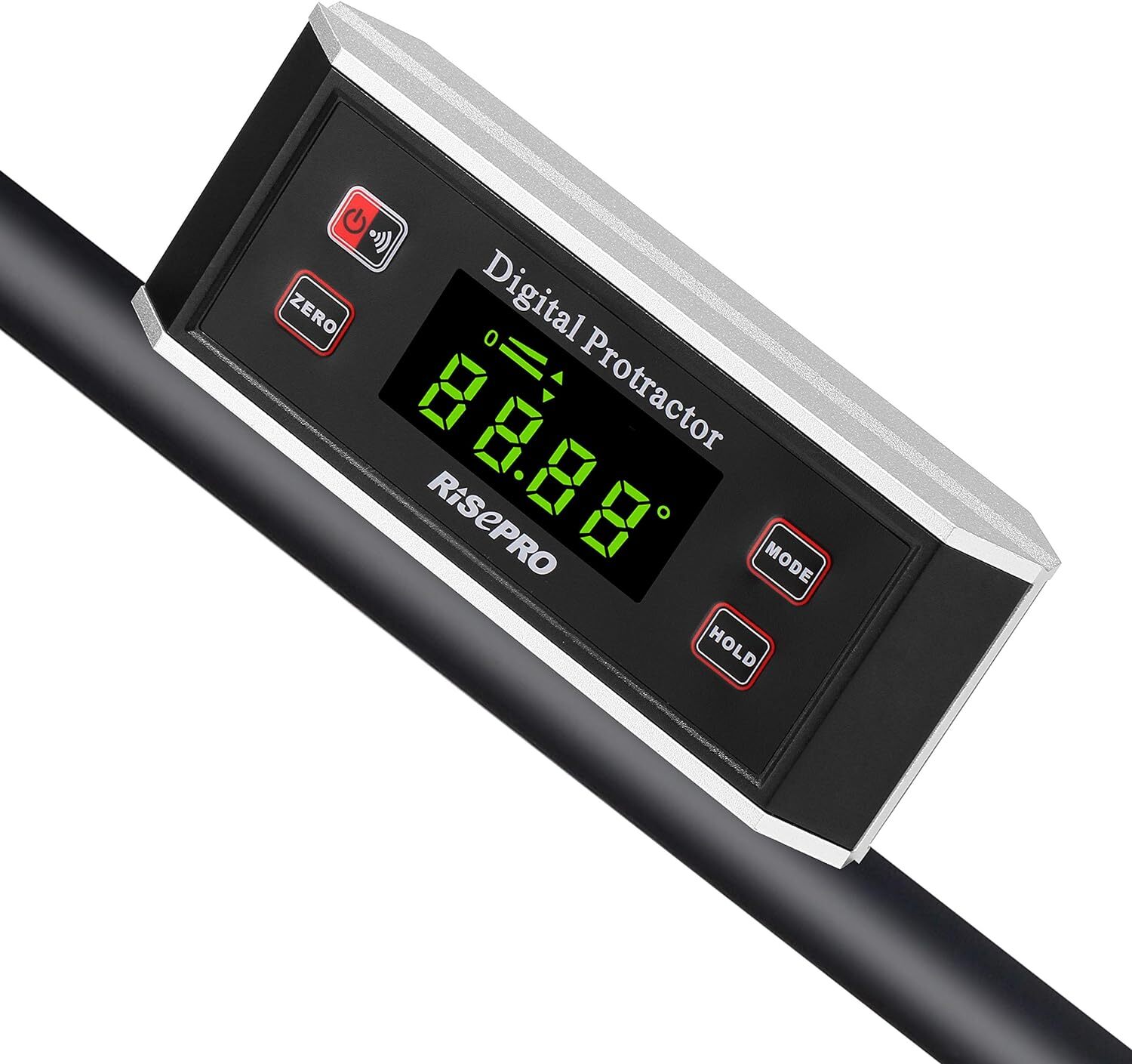 Inclinometer, RISEPRO® Digital Protractor Angle Finder Level Black
