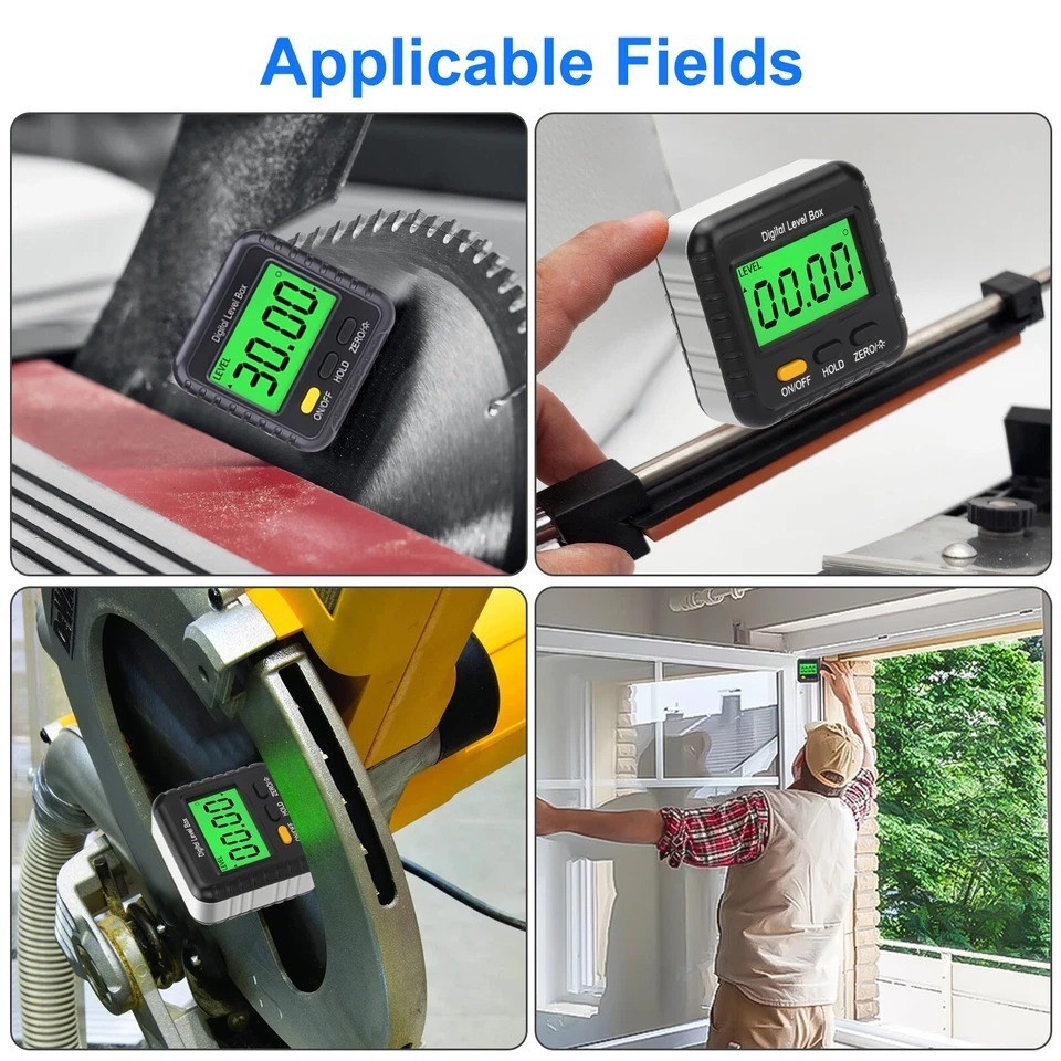 360° Magnetic Digital Level LCD Angle Finder Protractor Inclinometer Bevel Gauge - Image 5