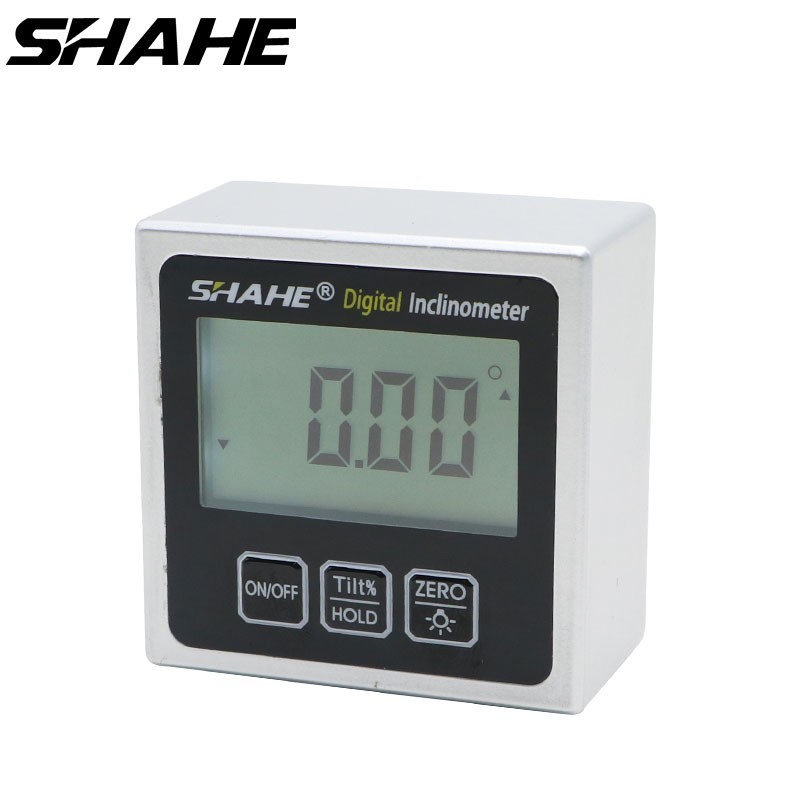 SHAHE Inclinometer Digital Protractor Angle Finder Level Mini Bevel Box 5315-90