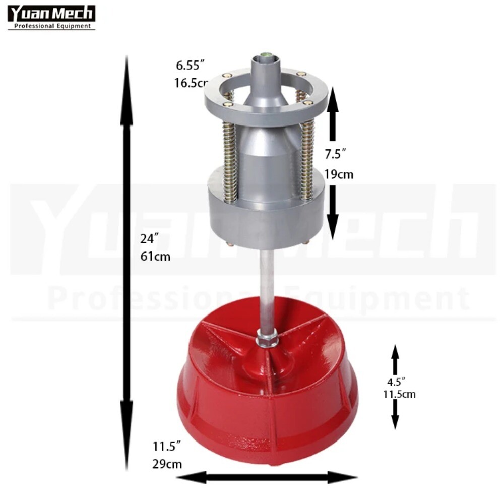 Automotive Heavy Duty Bullseye Bubble Level Car Motorcycle Portable Hubs - Image 3
