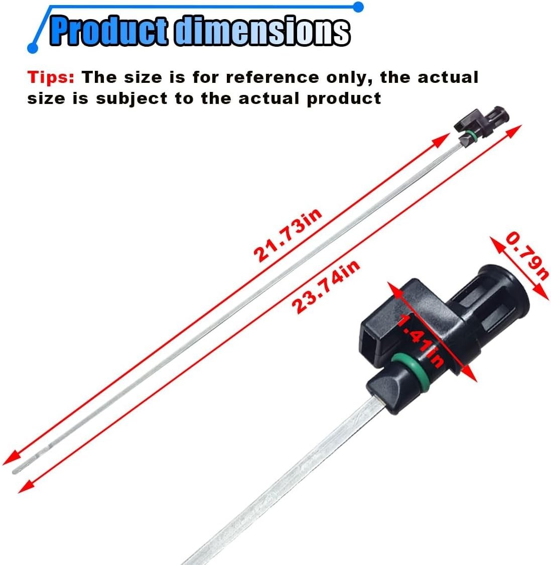 Automotive Transmission Dipstick 23.74 Inch Stainless Steel Oil Level Indicator - Image 4
