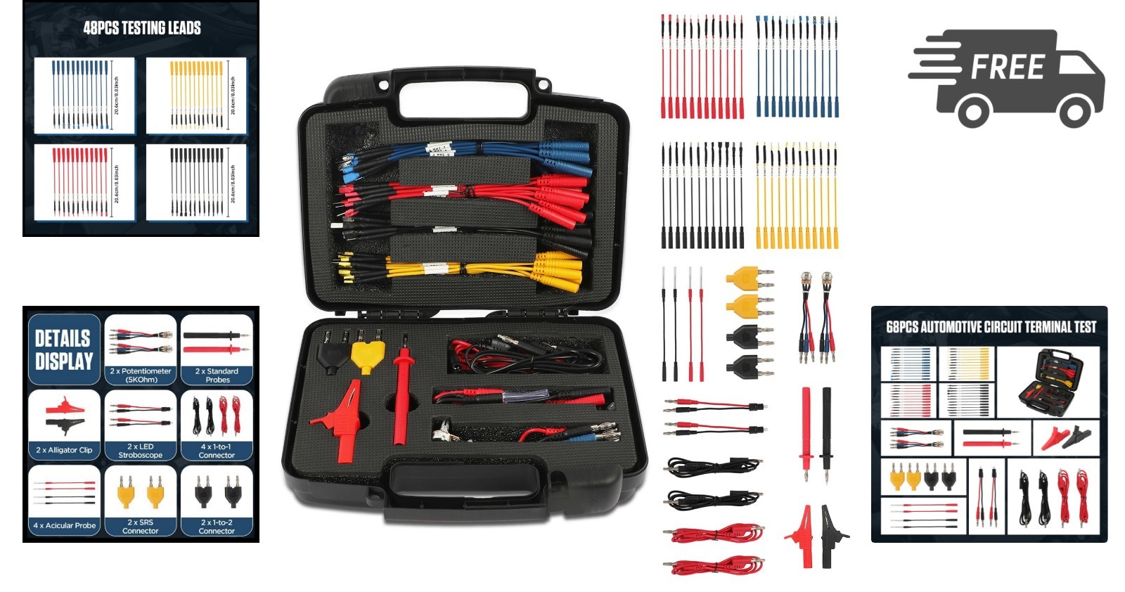 Automotive Circuit Lead Kit Multi Meter Leads Set Repair Tools - Image 2