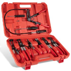 PPKBBEB 9PCS Hose Clamp Pliers Automotive Multi-Handle Precision Tools for