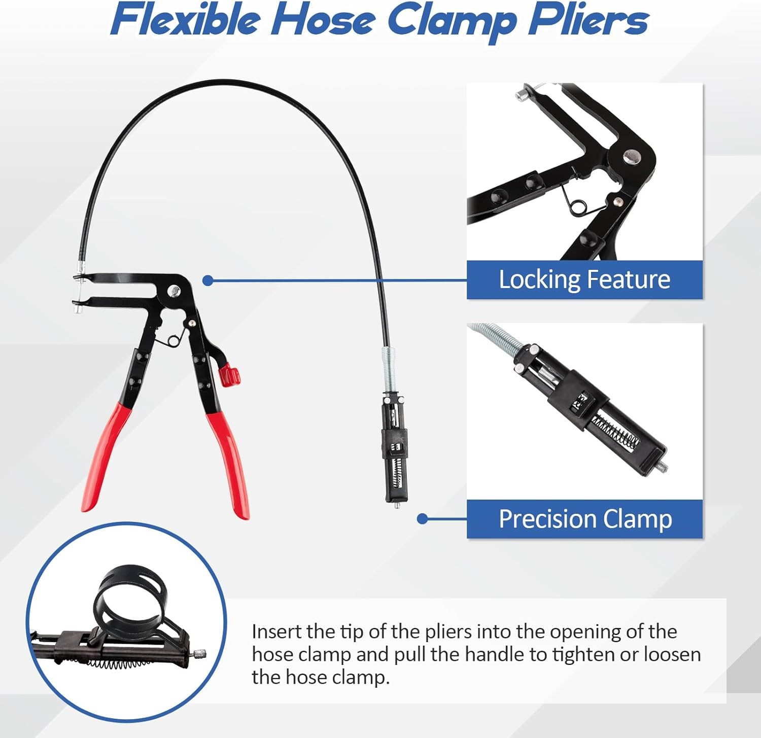 9PCS Hose Clamp Pliers, Automotive Multi-Handle Precision Tools for Clamping... - Image 3