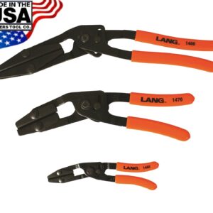 Lang 3pc Hose Pinch Pliers Set Offset Self Locking 6" 10" 13" Made in USA 1500