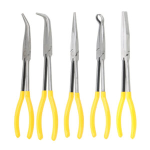 DIY Extra Long Nose Pliers Straight Bent Tip Mechanic Equipment Hand Removal