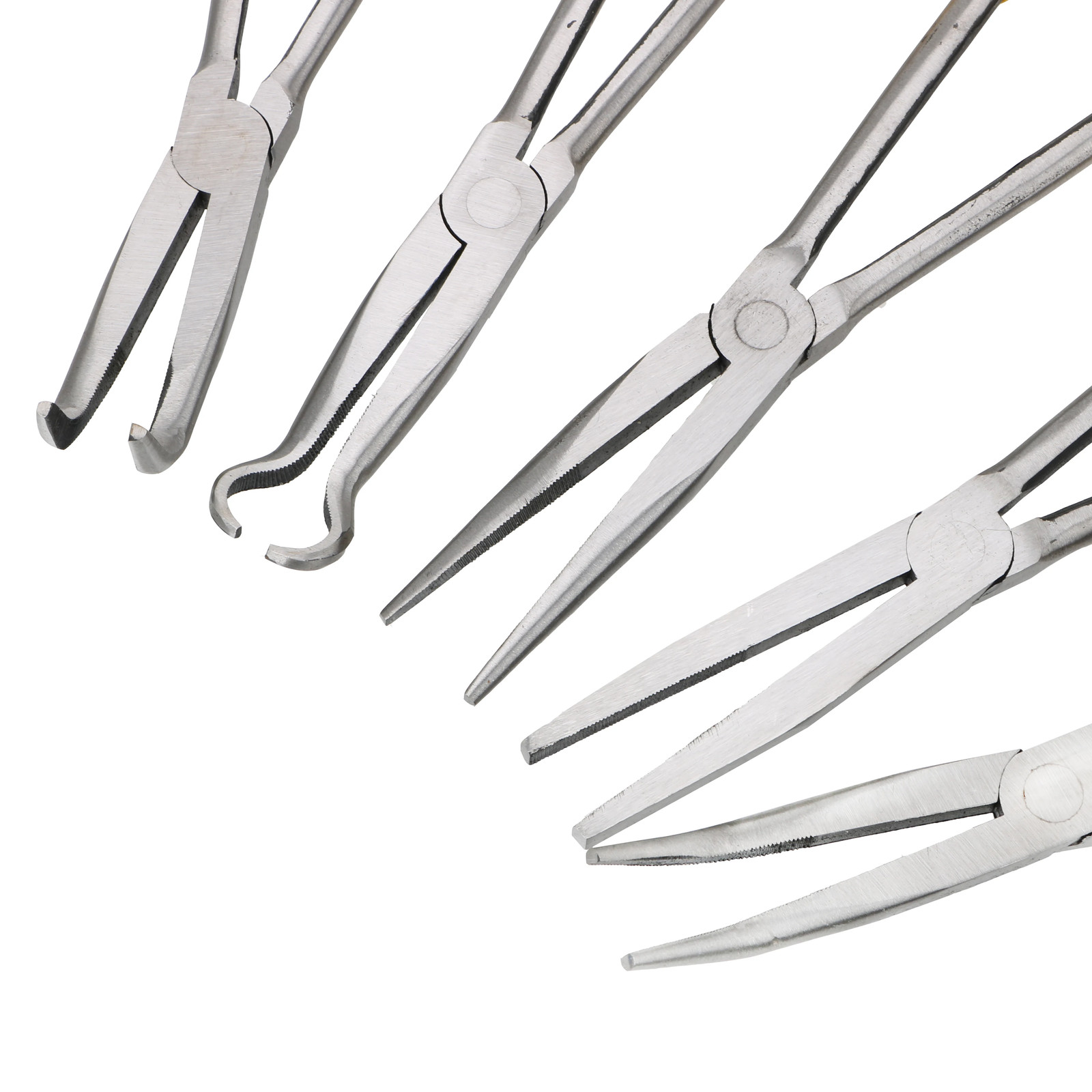 DIY Extra Long Nose Pliers Straight Bent Tip Mechanic Equipment Hand Removal - Image 4