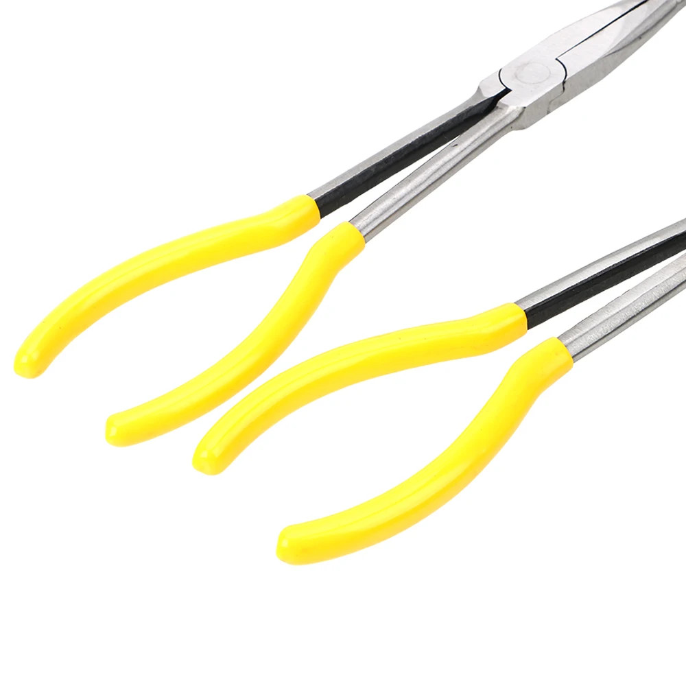 DIY Extra Long Nose Pliers Straight Bent Tip Mechanic Equipment Hand Removal - Image 5