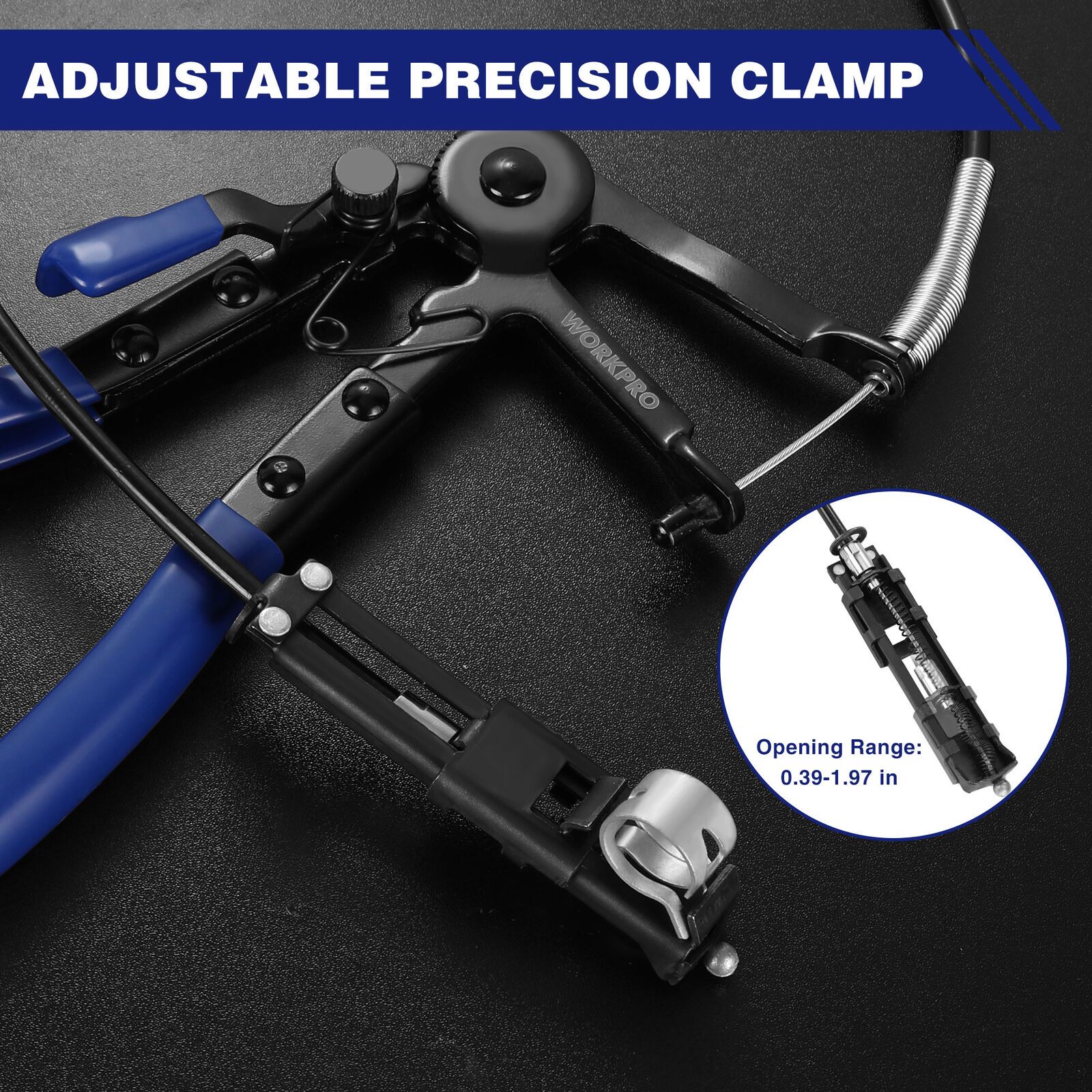 WORKPRO Flexible Hose Clamp Pliers, 27” Hose Clamp Automotive Clamp Removal Tool - Image 5