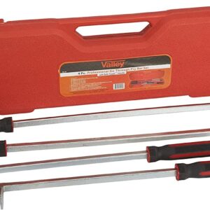 4 pcs Heavy Duty Pry Bar Set Crow Bar Lever Long Professional Automotive Tools
