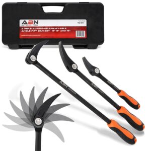 ABN | Adjustable Pry Bar Set Heavy Duty Indexing Pry Bar Set Automotive 3pc Kit