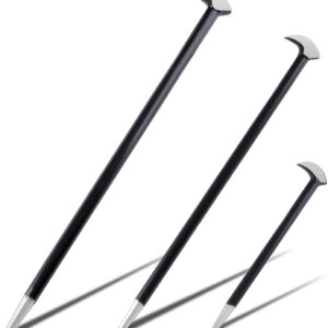3PCS Rolling Head Pry Bar Set Heavy Duty Indexing Pry Bar Set for Automotive ...